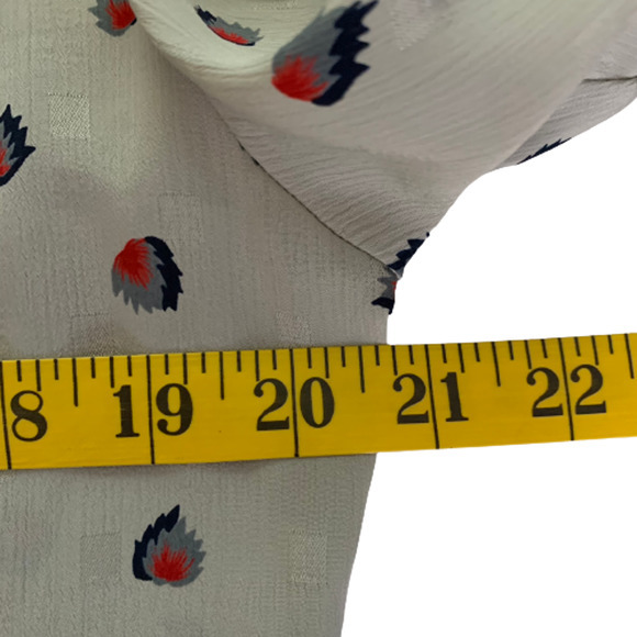 PANTHER Vintage Grey & Red Printed Button Down Blouse - Picture 13 of 13